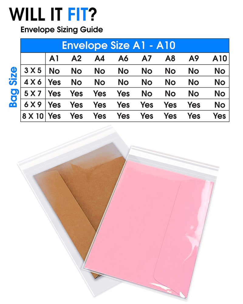 Pack It Chic - 3    X 5    (1000 Pack) Clear Resealable Cello Bags - Fits 3X5 Prints & Photos - Self Seal - Image 4